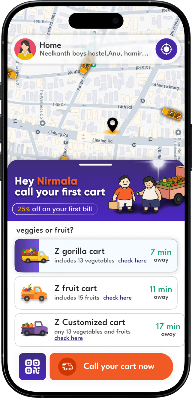 Zdelivery App Product Screen