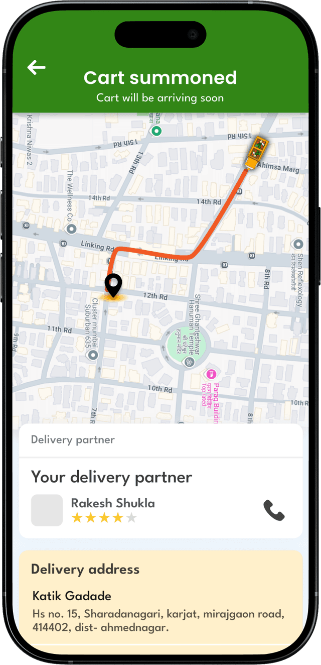 Zdelivery App Home Screen