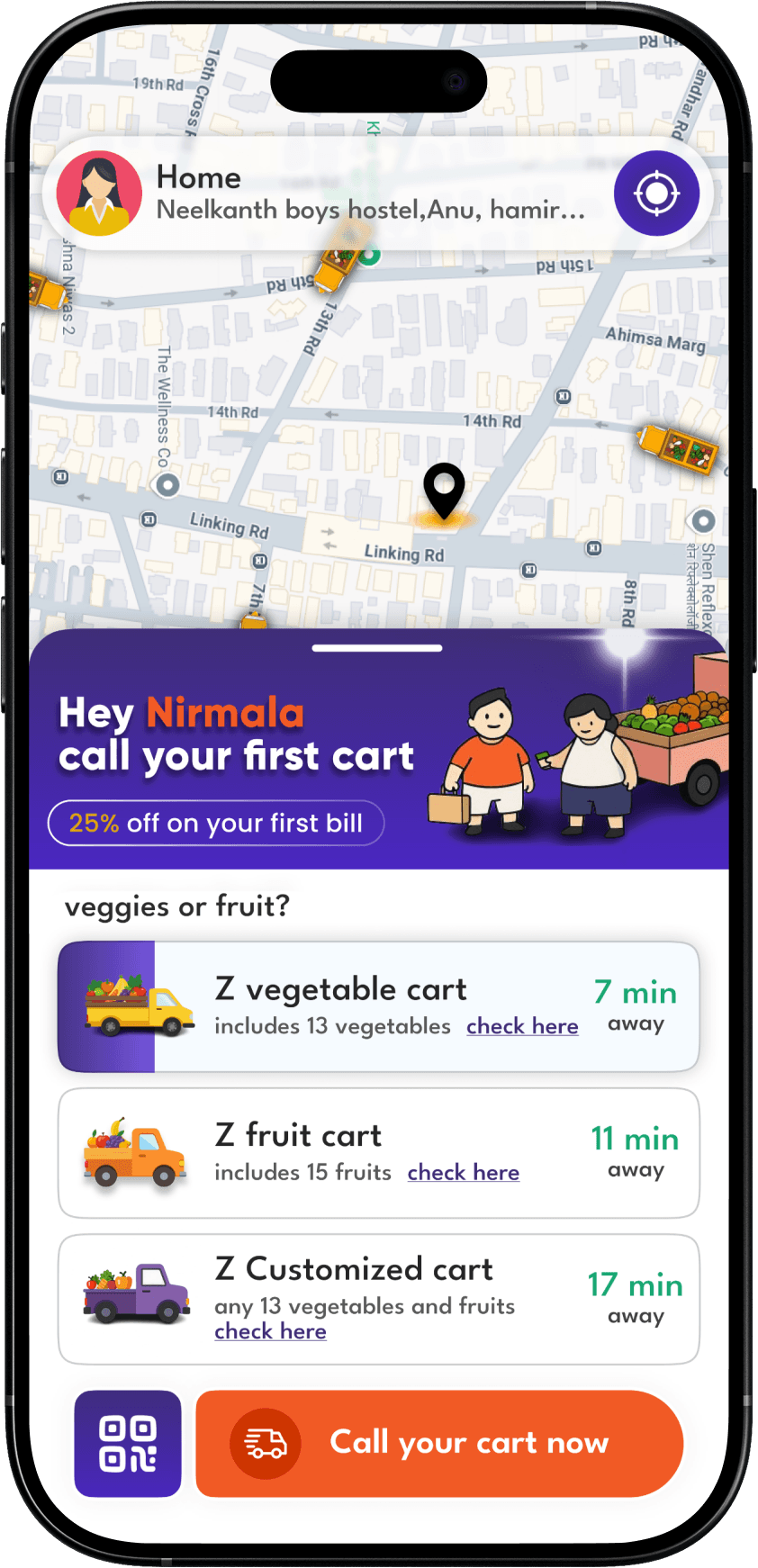 Fresh Produce App Interface